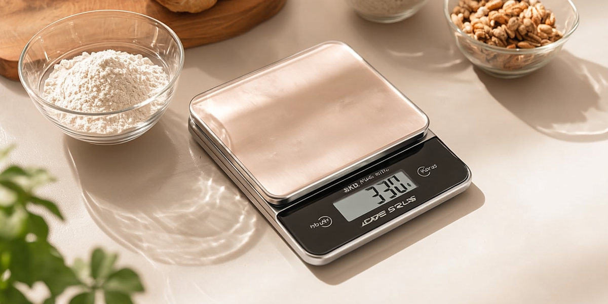 Balance de cuisine électronique avec plateau en inox
