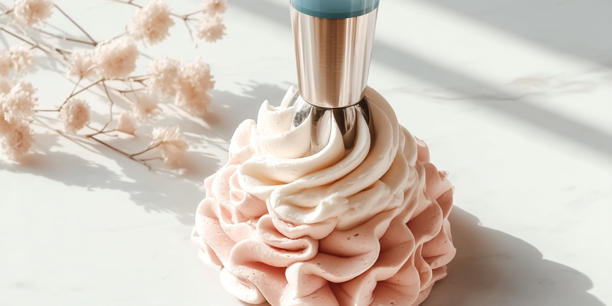 Douille pâtissière pour réaliser des décors en crème