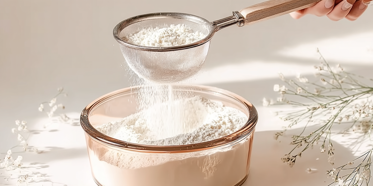 Tamis à farine en inox pour pâtisserie