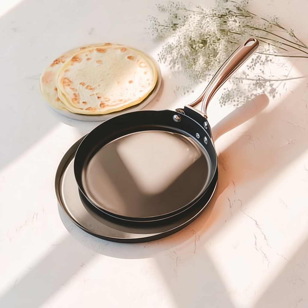 Poêle à crêpes avec revêtement antiadhésif