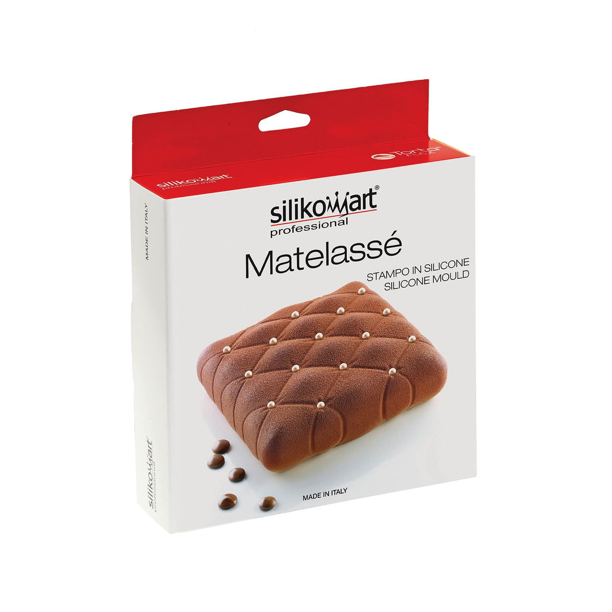 Silikomart - Moule silicone Carré Matelassé Bombé 1000ml