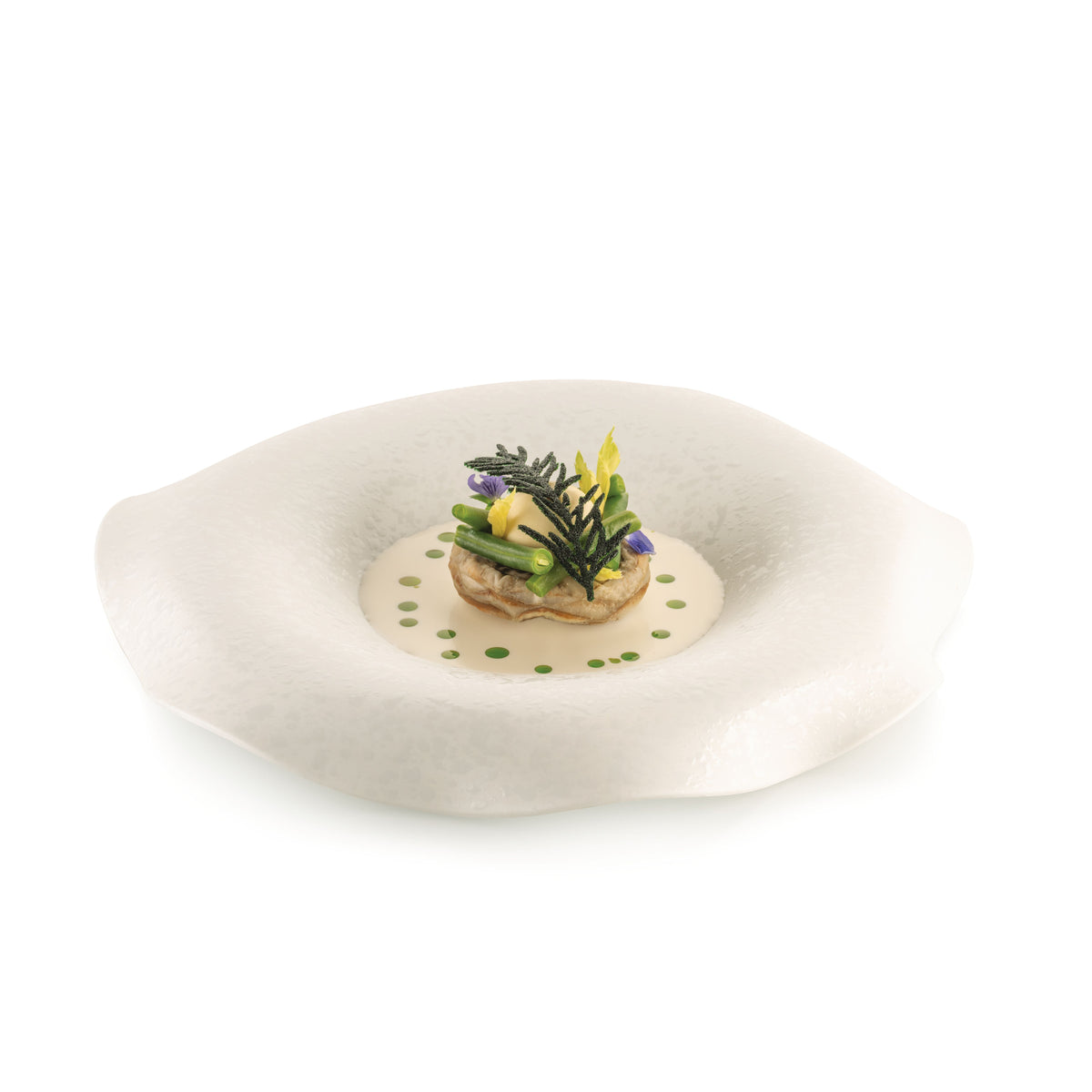 décor en forme de feuille