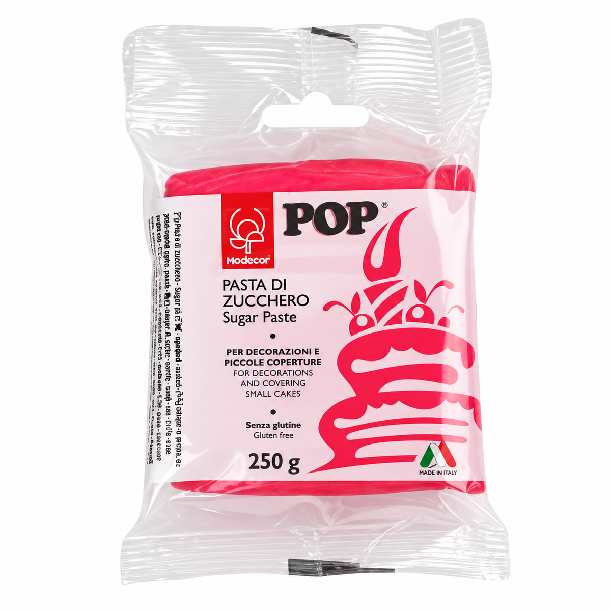 sachet de pâte à sucre fuchsia 