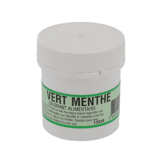 Colorant alimentaire vert menthe Mallard Ferrière
