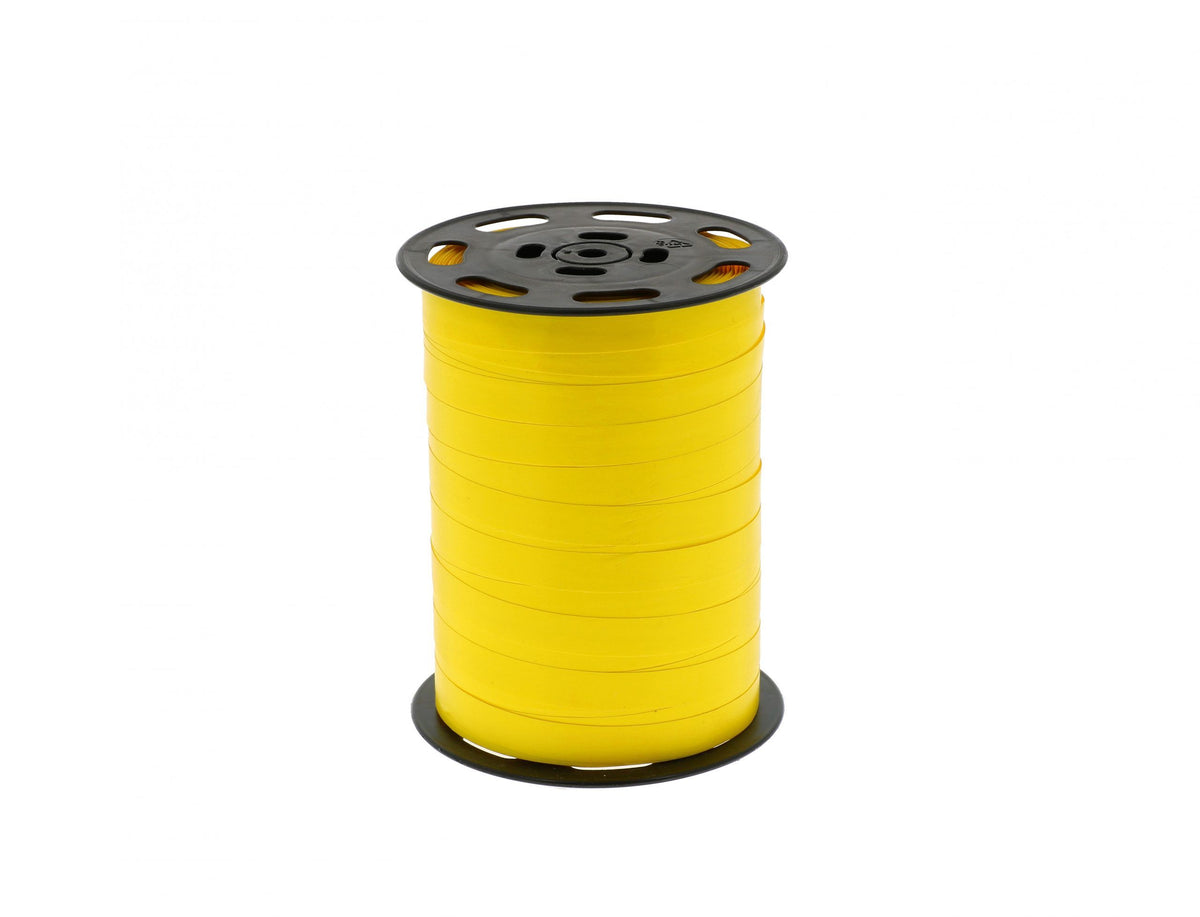 Bolduc jaune en bobine pour emballages cadeaux et décoration
