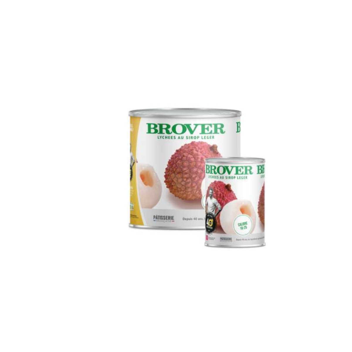 Litchis au sirop léger Brover – conserve
