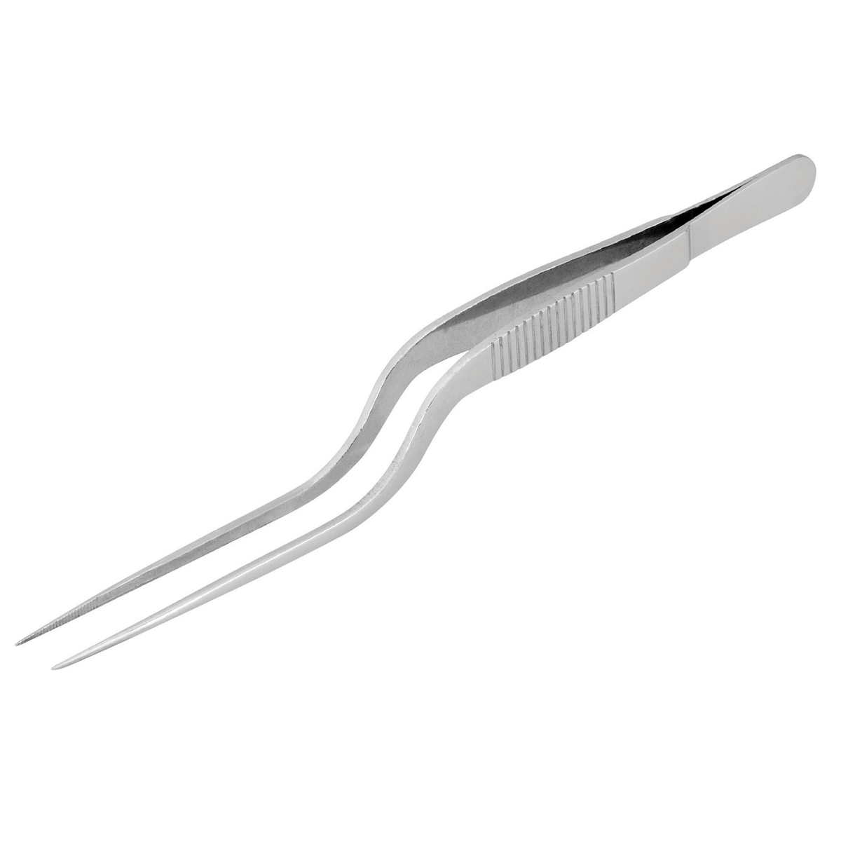 Pince de précision coudée en inox
