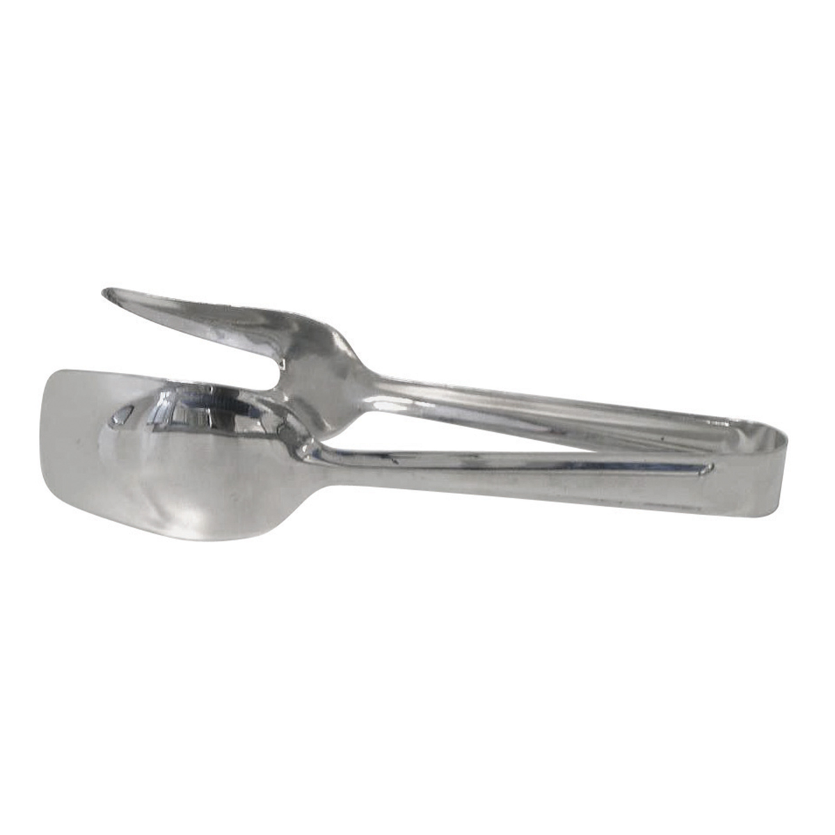 Pince de service en inox avec cuillère et fourchette
