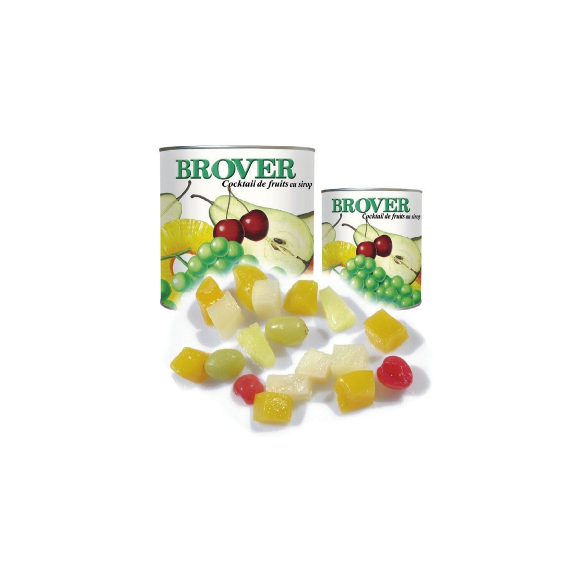 Cocktail de fruits au sirop Brover – conserve
