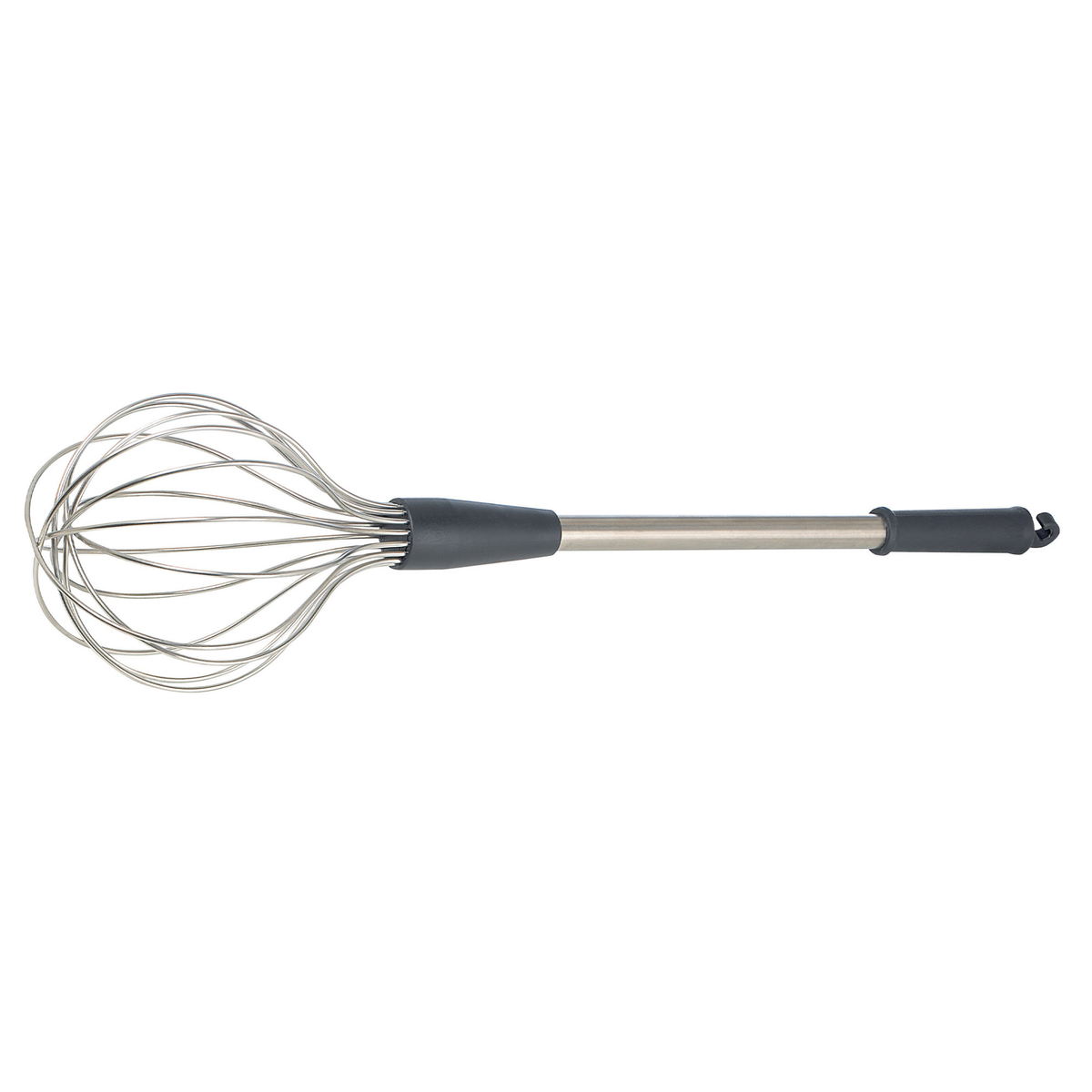 Fouet de cuisine en inox avec manche noir