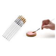 Lot de pinceaux de décoration pâtissière à différentes formes pour décorer biscuits, gâteaux et pâte à sucre
