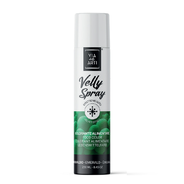 Spray velours alimentaire vert émeraude Via delle Arti 250 ml