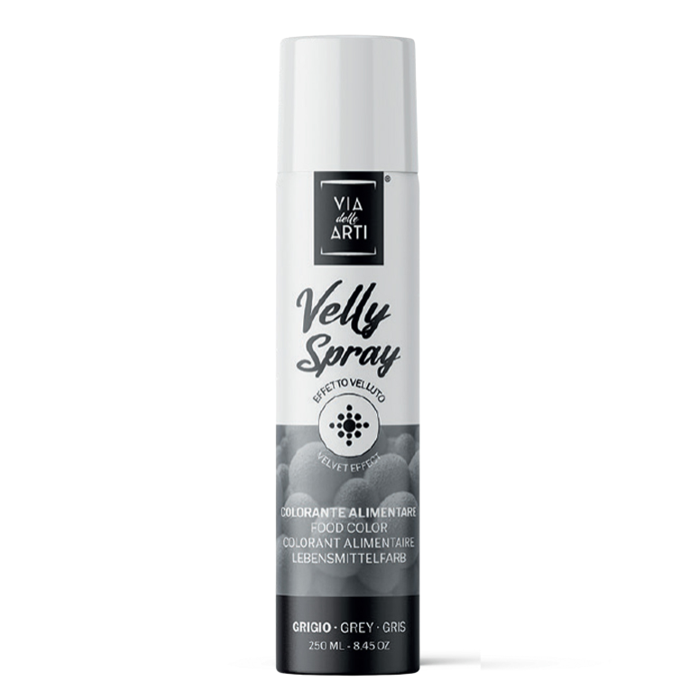 Spray velours alimentaire gris Via delle Arti 250 ml