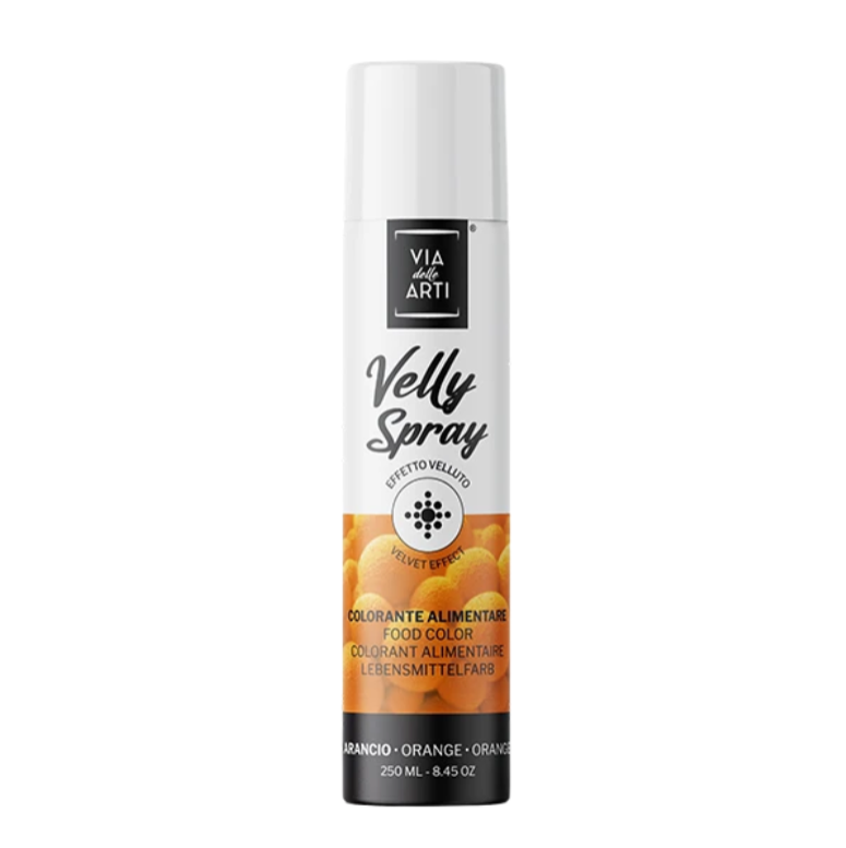 Spray velours alimentaire orange Via delle Arti 250 ml