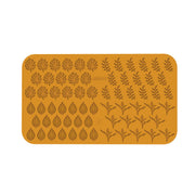tapis décoratif à entremets en forme de feuilles