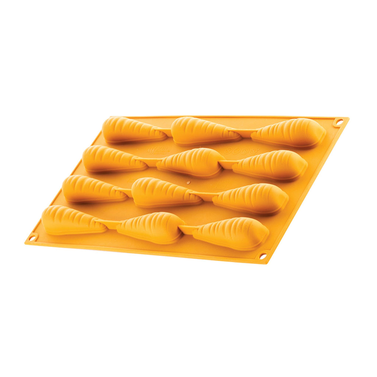 moule silicone 12 formes de carotte vue extérieure