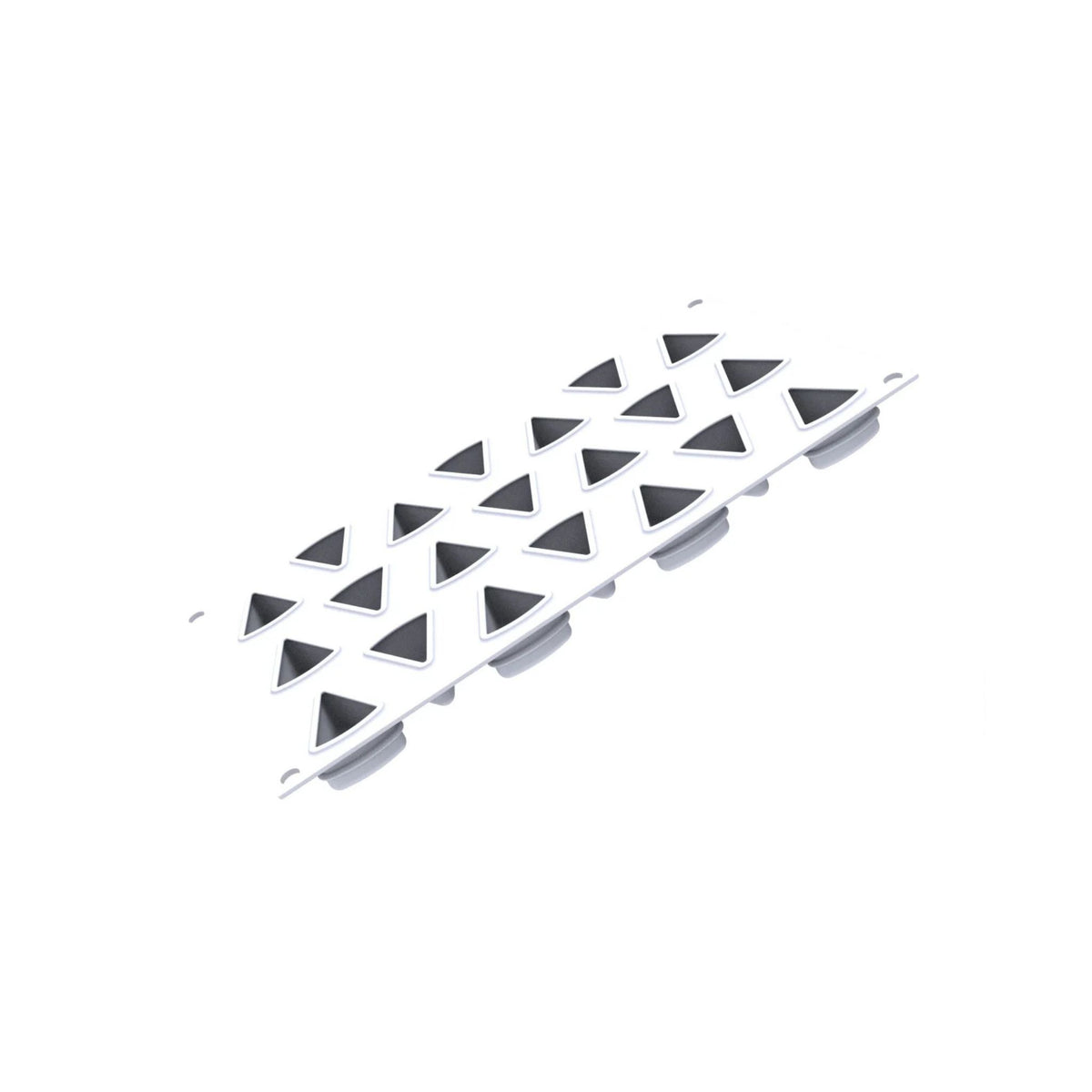 Moule silicone 20 empreintes triangulaires vue intérieure