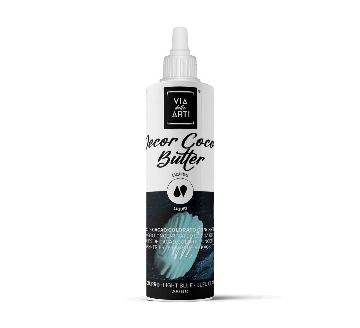 bouteille de colorant beurre cacao bleu clair