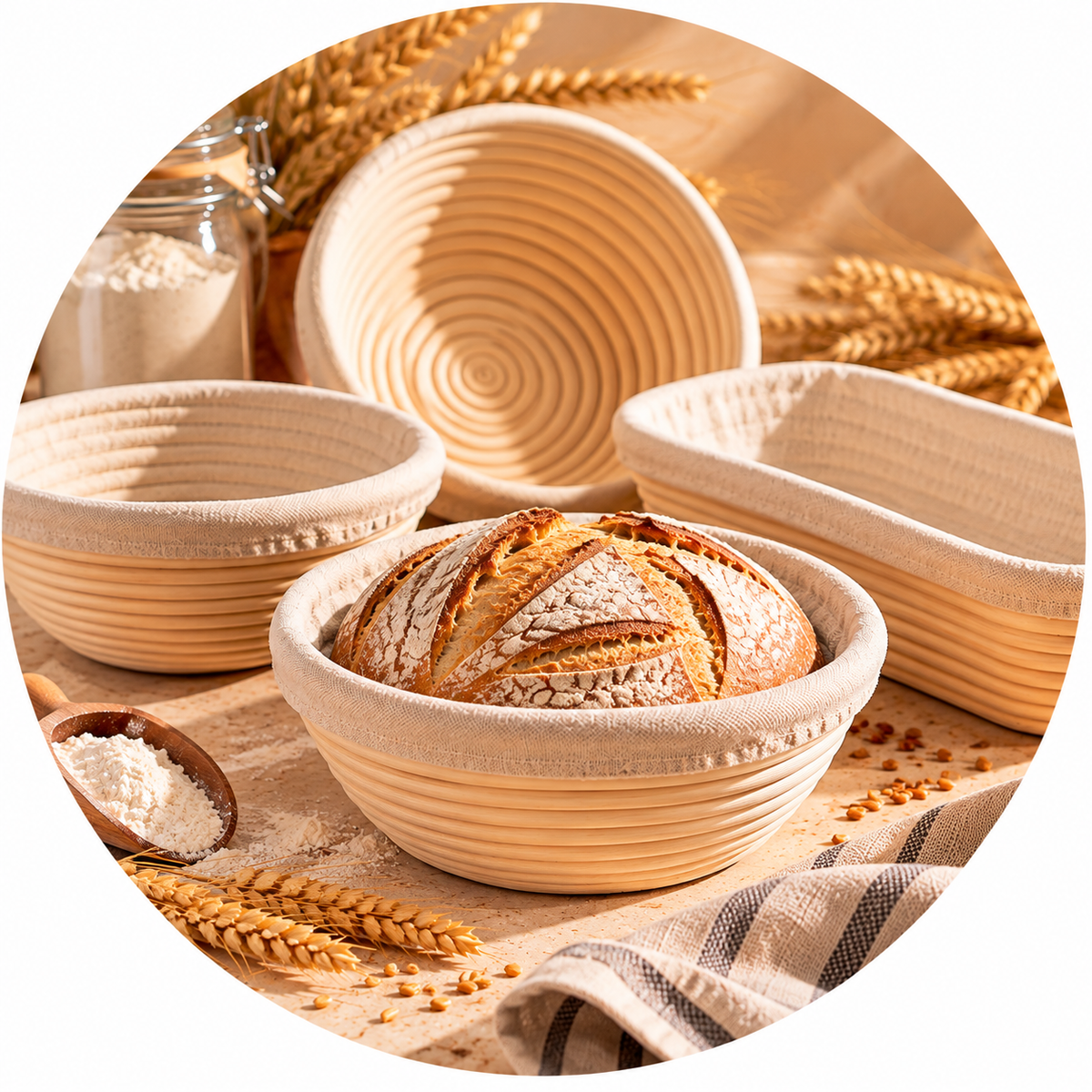 Bannetons en osier