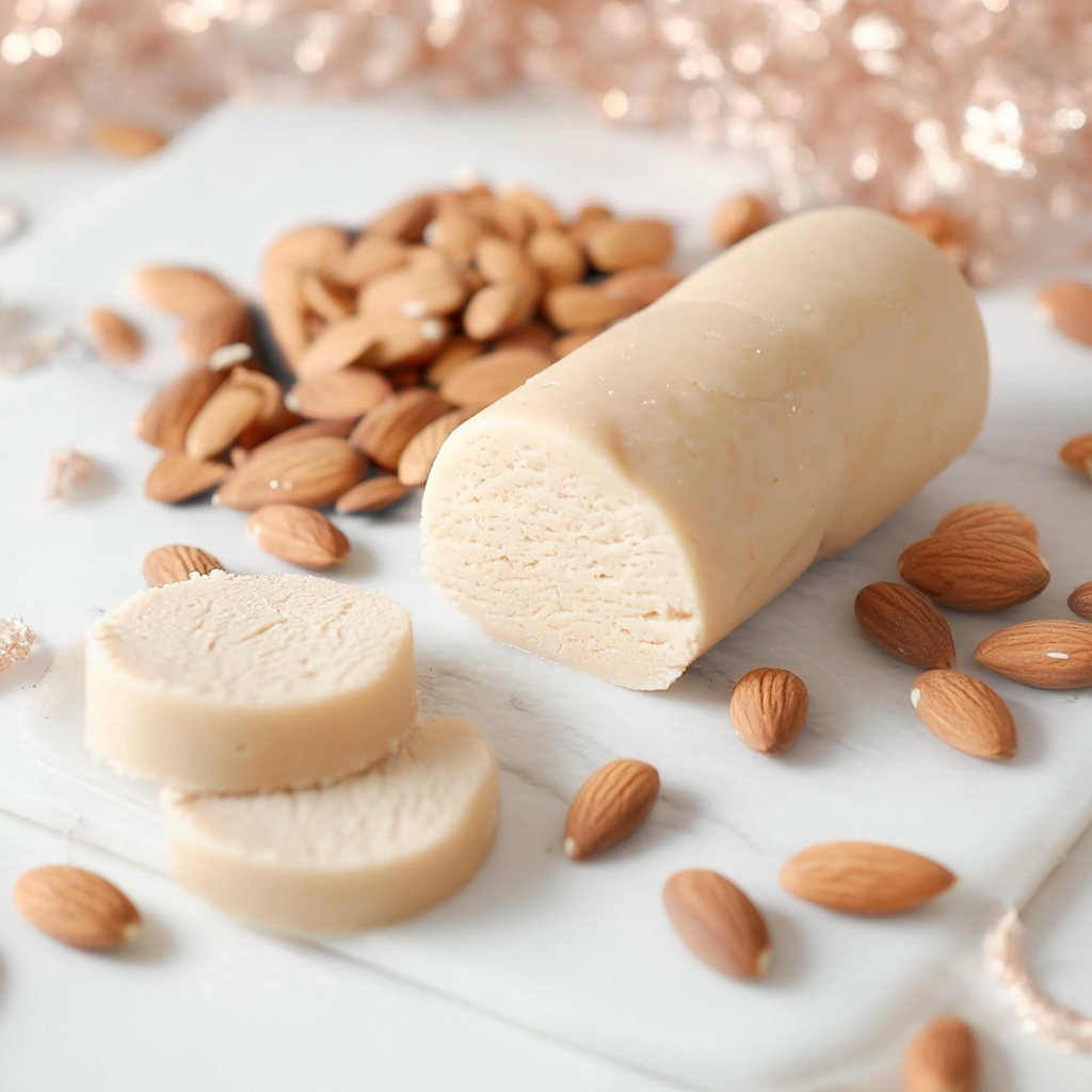 Pâte d’amande avec amandes entières