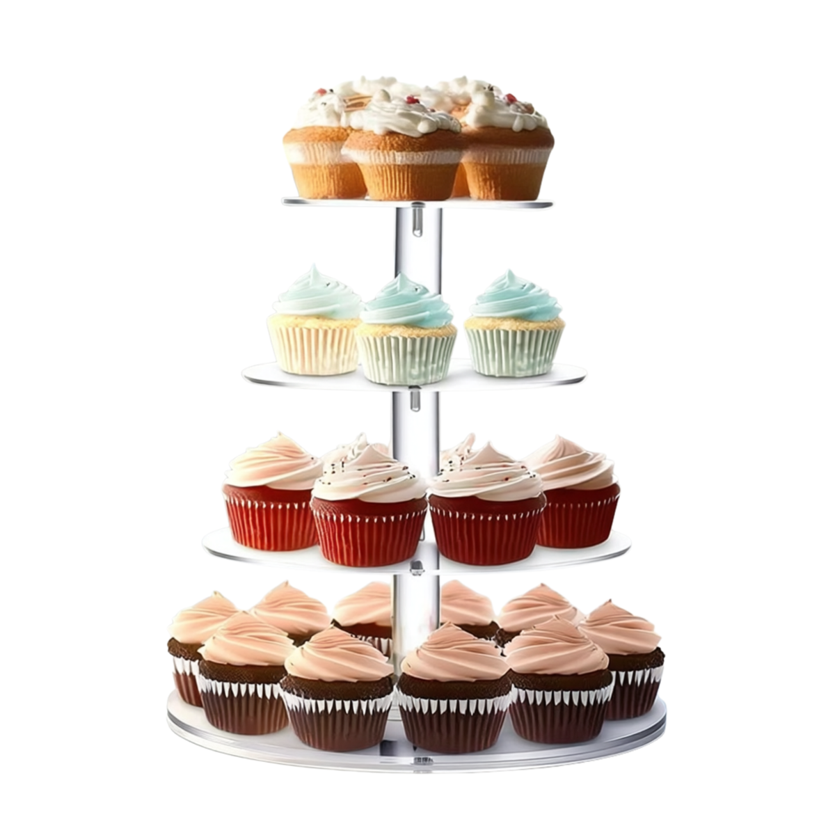 Présentoir à étages pour cupcakes, muffins et petites pâtisseries