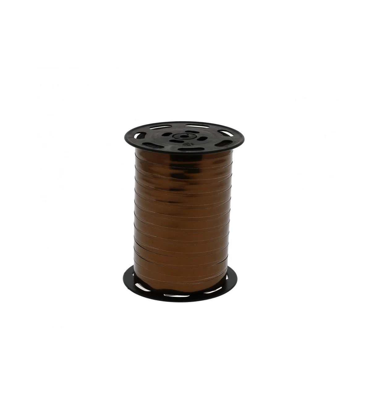 Bolduc miroir métallisé marron en bobine pour emballages cadeaux et décoration
