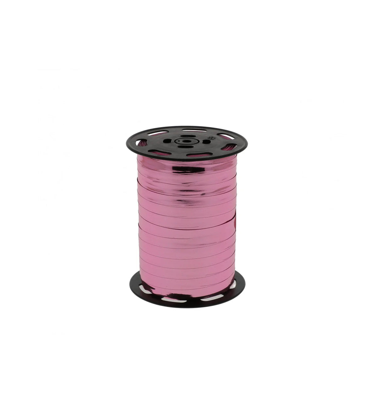Bolduc miroir métallisé rose en bobine pour emballages cadeaux et décoration
