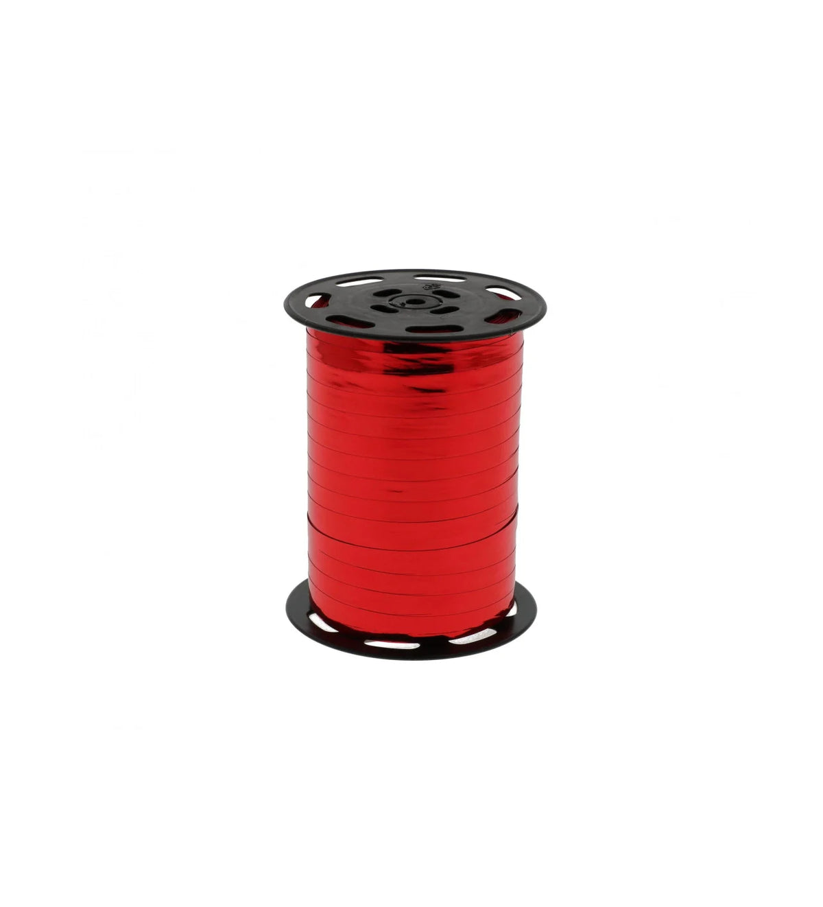 Bolduc miroir métallisé rouge en bobine pour emballages cadeaux et décoration
