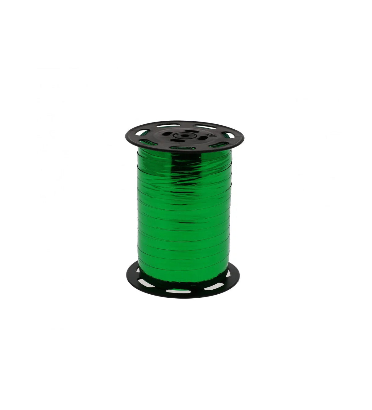 Bolduc miroir métallisé vert en bobine pour emballages cadeaux et décoration
