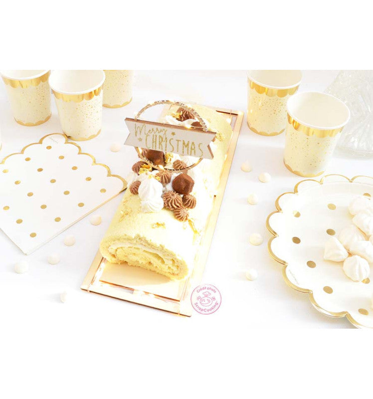 Cake topper LED Merry Christmas pour décorer une bûche de Noël