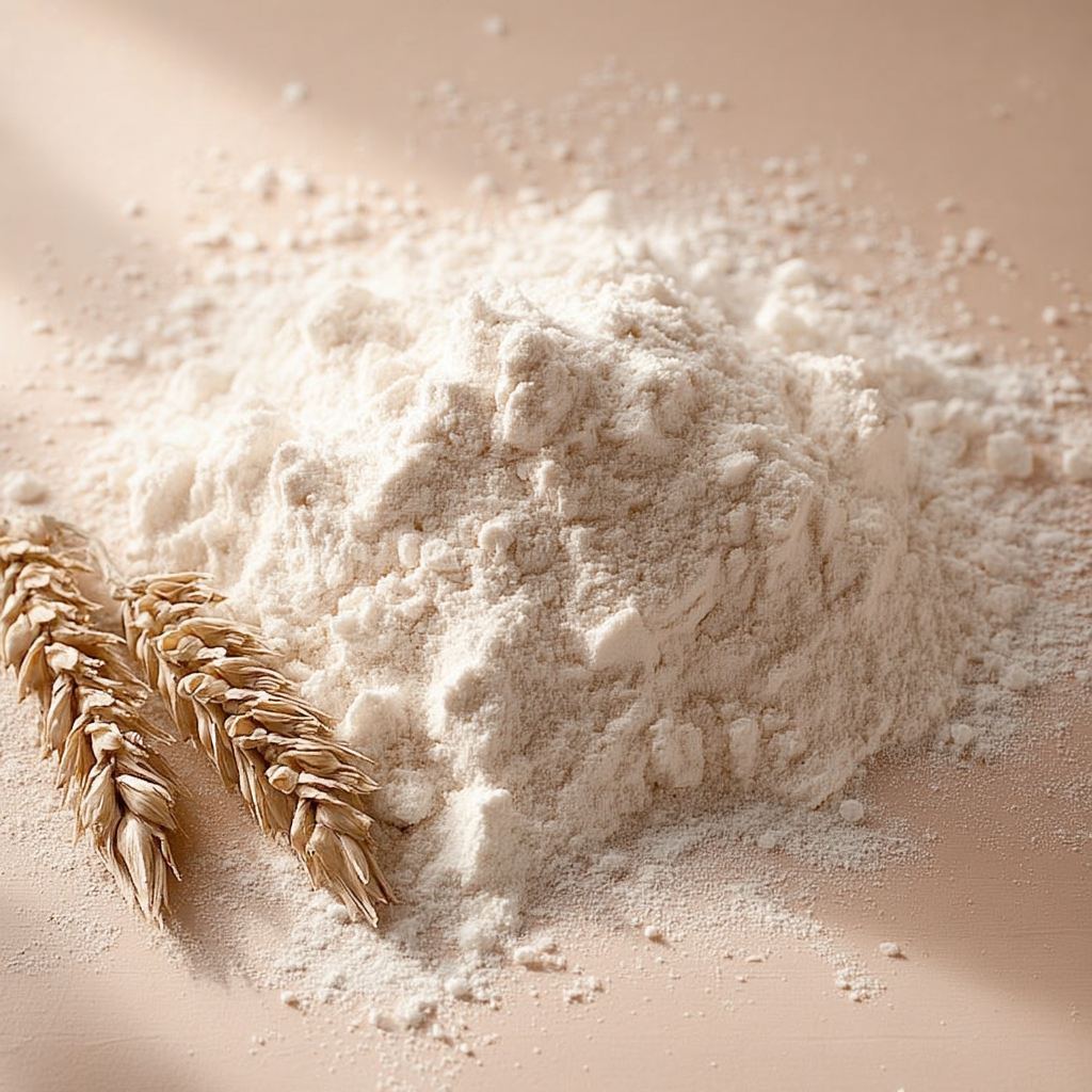 Farine de blé avec épis de blé