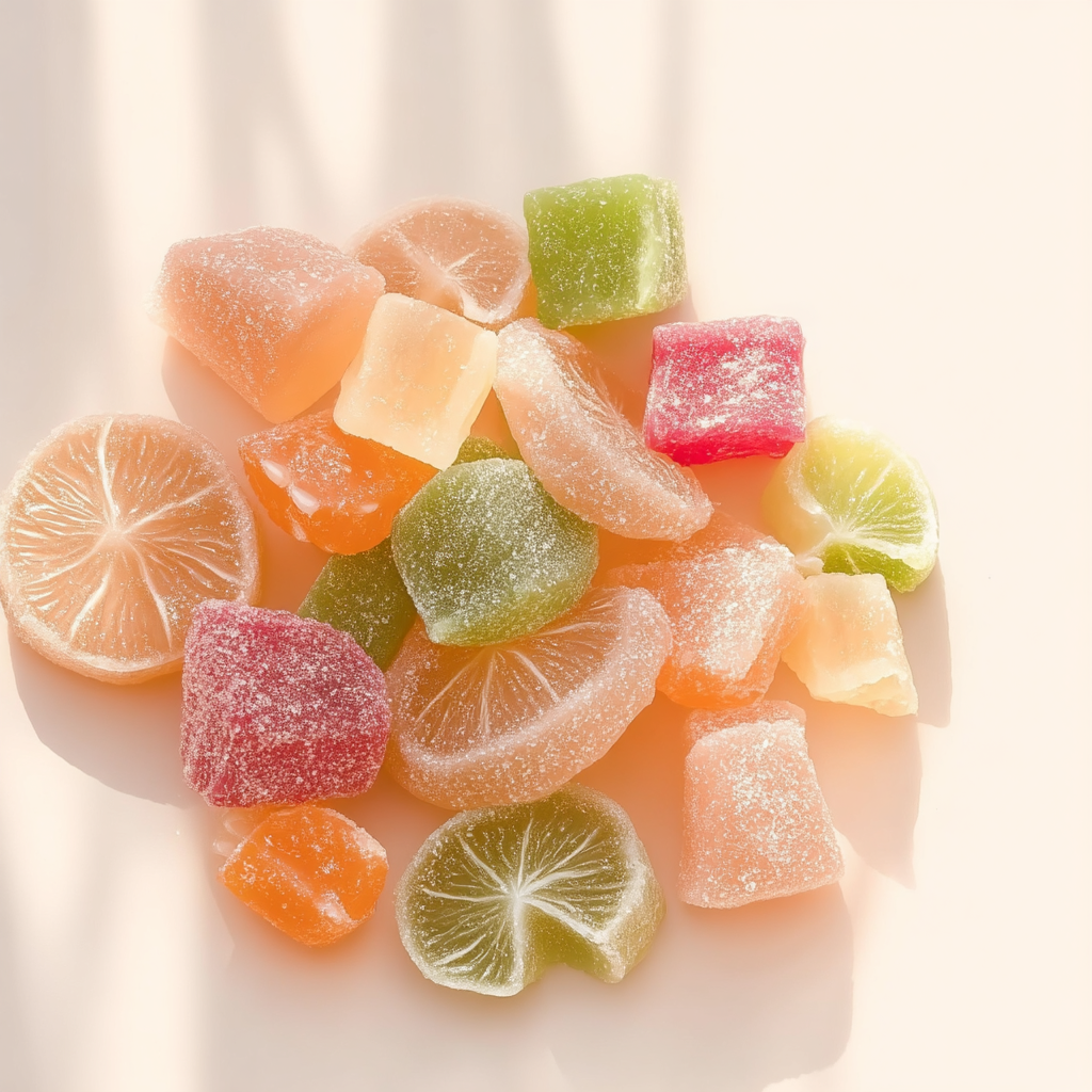 Assortiment de pâtes de fruits aux saveurs fruitées et agrumes