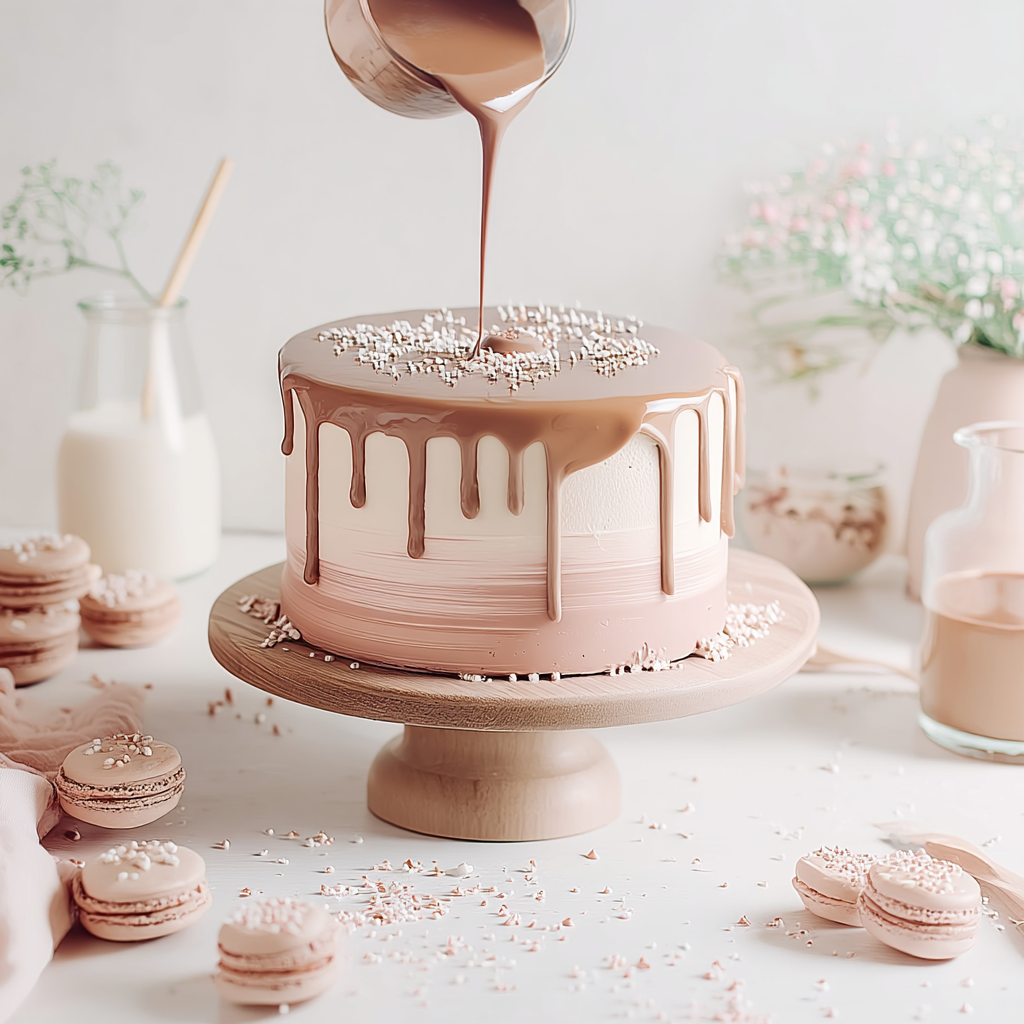 Glaçage coulant pour décoration de gâteau et drip cake