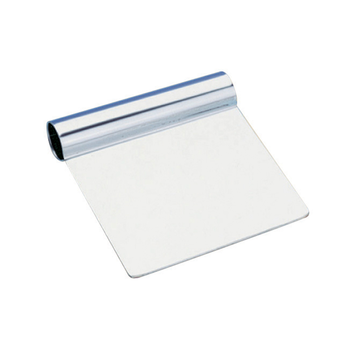 Coupe-pâte en inox avec poignée tubulaire pour pâtisserie et boulangerie
