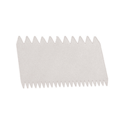 Peigne décor pâtisserie double denture pour réaliser des motifs sur crèmes et glaçages
