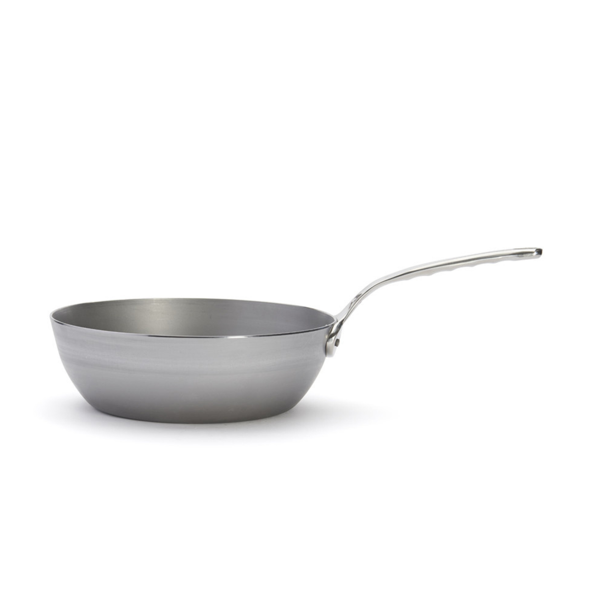 Sauteuse en acier De Buyer – vue de profil