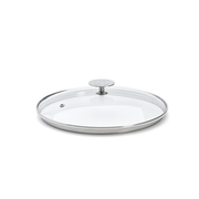 Couvercle en verre avec bouton inox