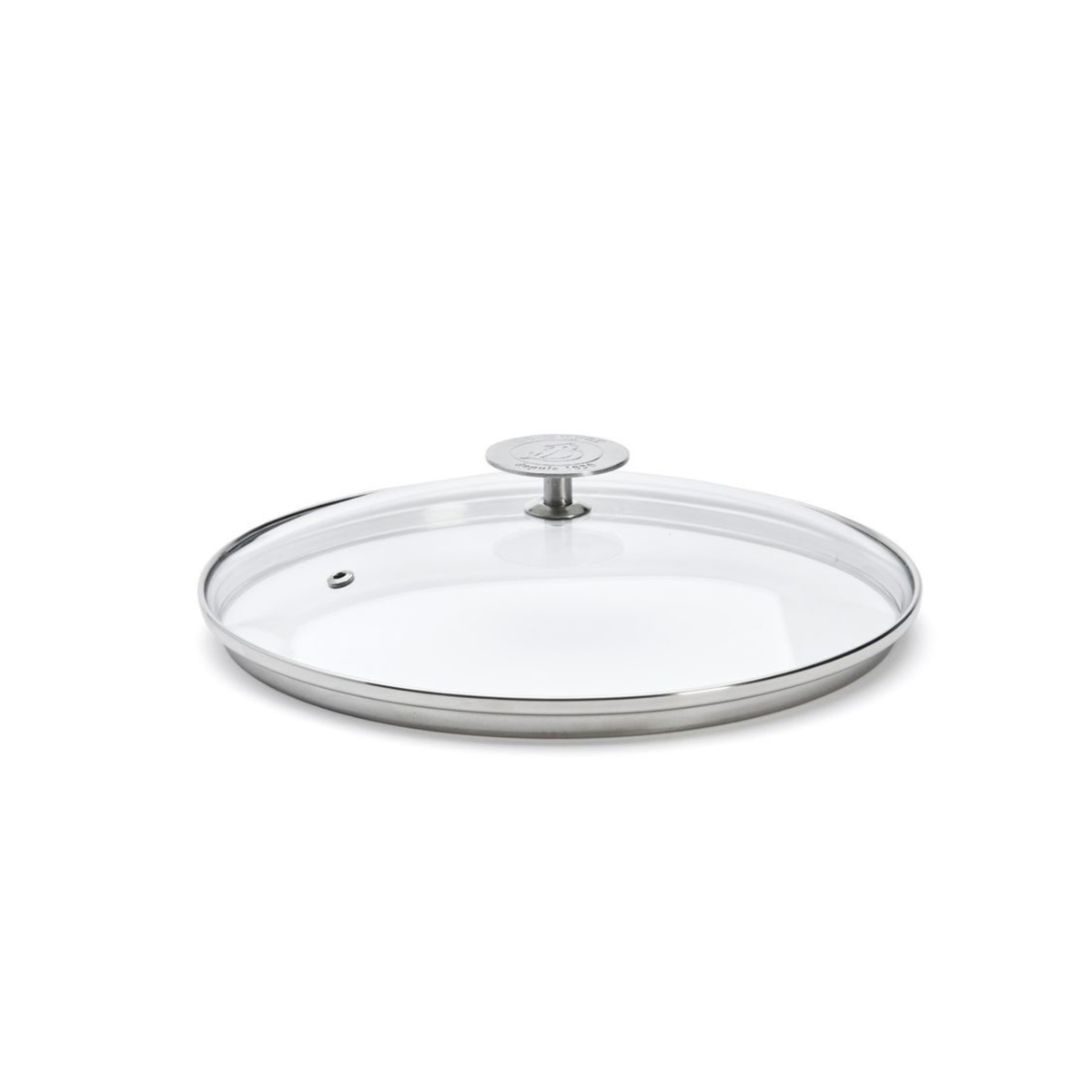 Couvercle en verre avec bouton inox