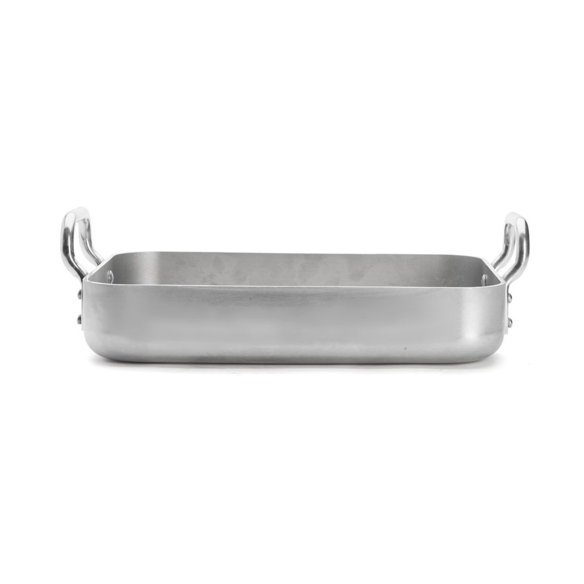 Plat à rôtir en inox vue de profil