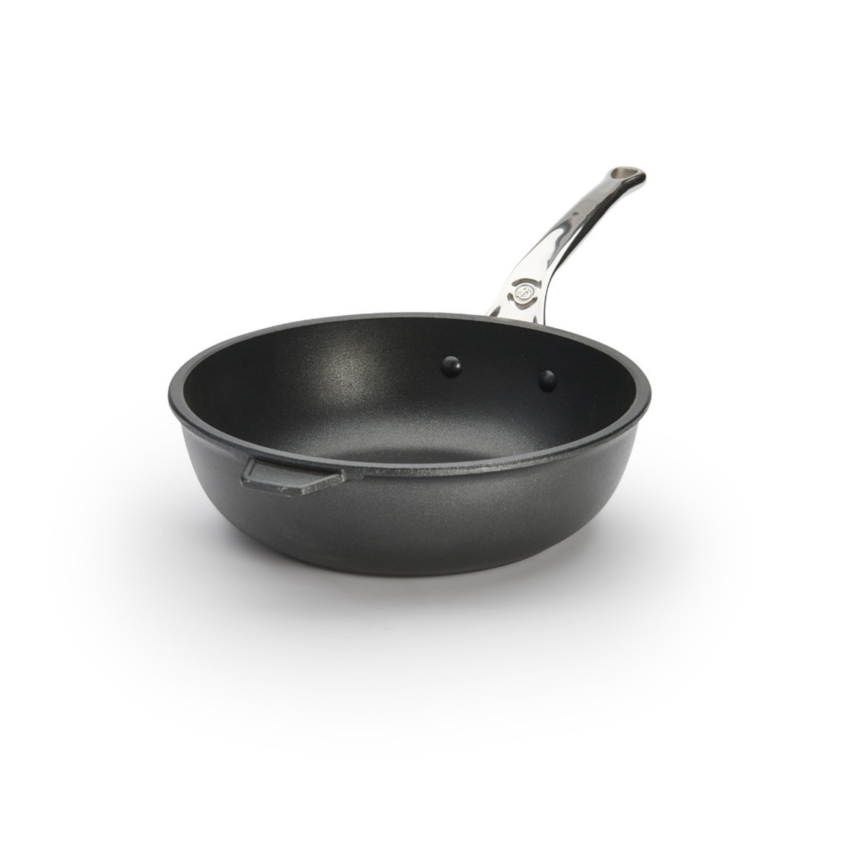 Sauteuse de Buyer noire avec poignée inox