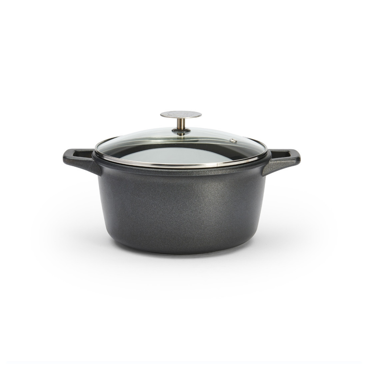 Cocotte ronde de Buyer avec couvercle vue de face