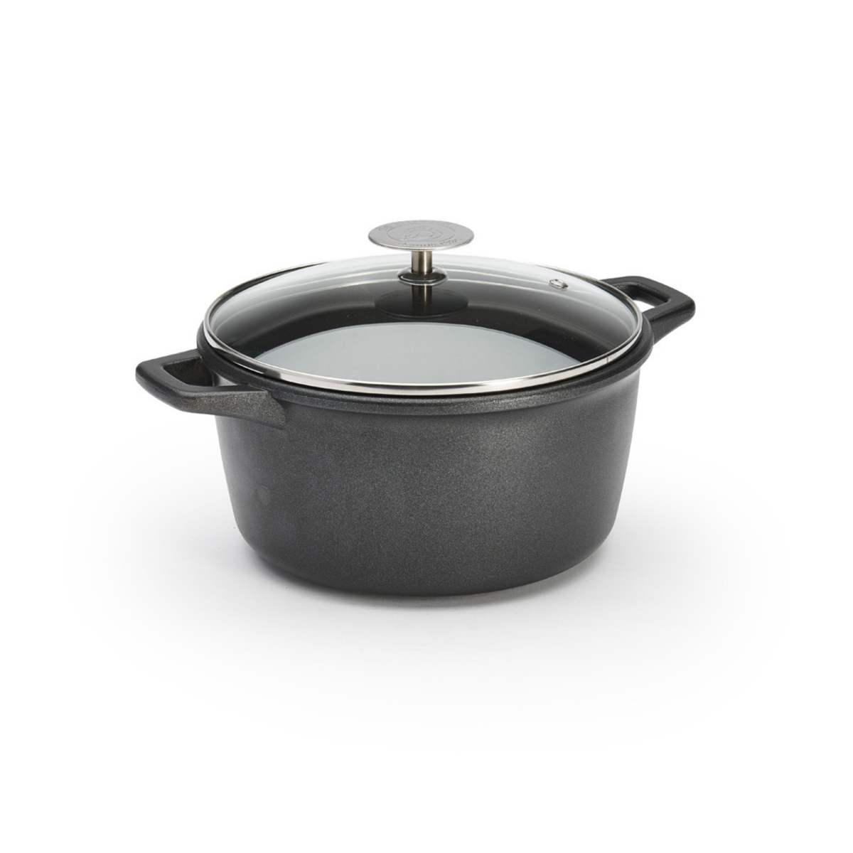 Cocotte ronde de Buyer avec couvercle en verre