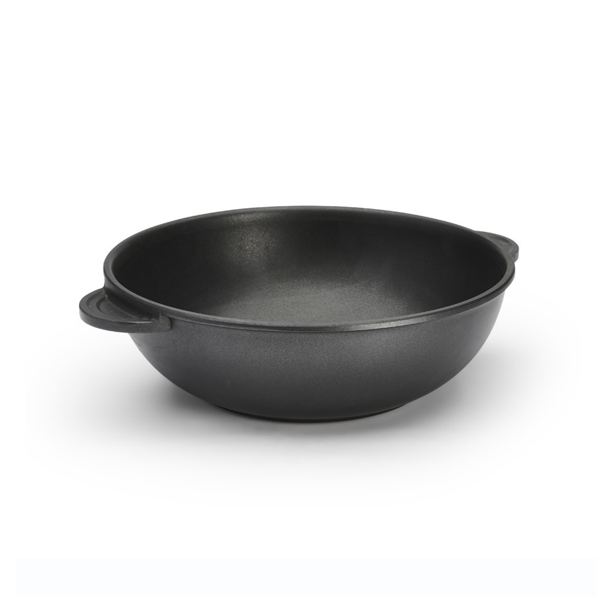 Cocotte ronde noire à deux anses