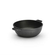 Cocotte ronde noire à deux anses