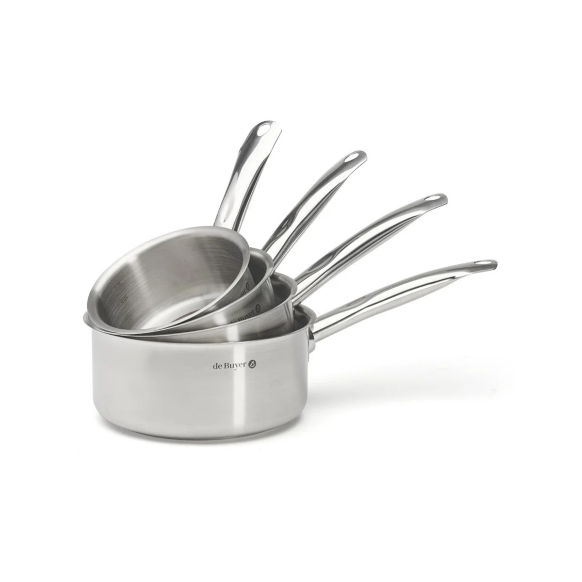 Casseroles en inox De Buyer empilées