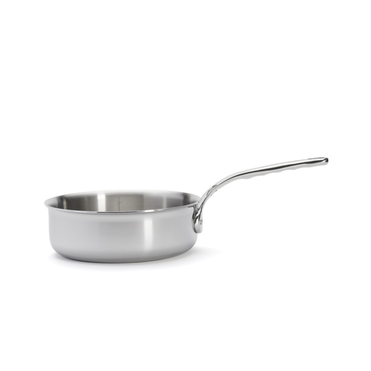 Sauteuse en inox De Buyer vue de profil