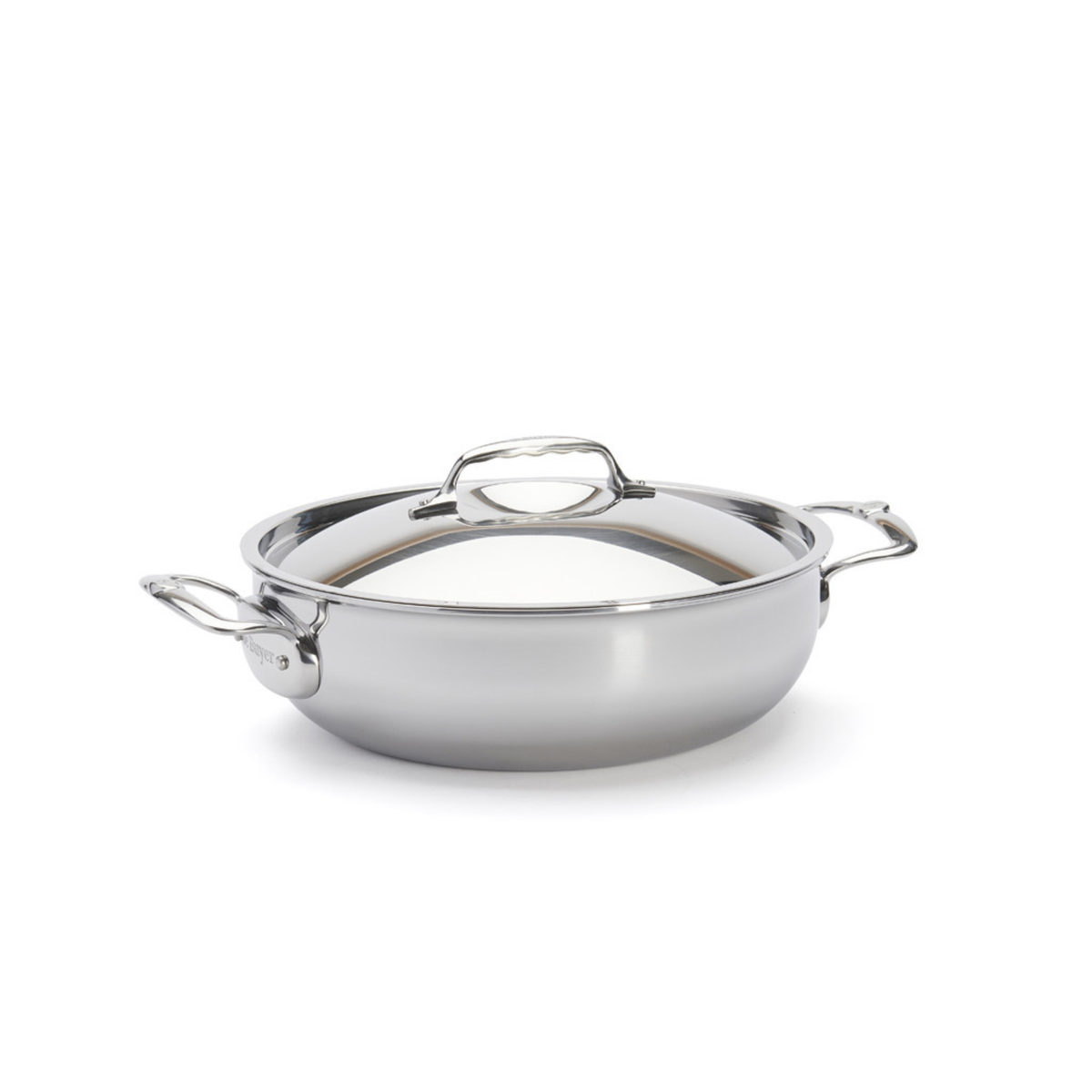 Sauteuse ronde en inox De Buyer avec couvercle