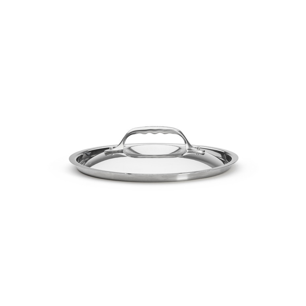 Couvercle rond en inox De Buyer vue de côté