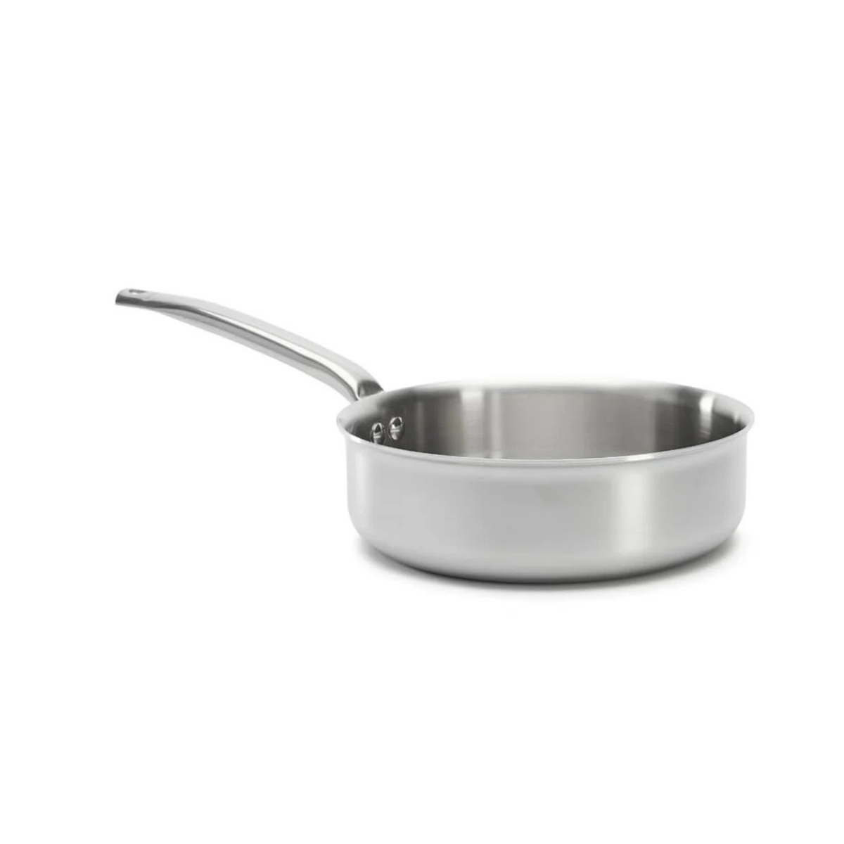 Sauteuse en inox De Buyer vue de côté