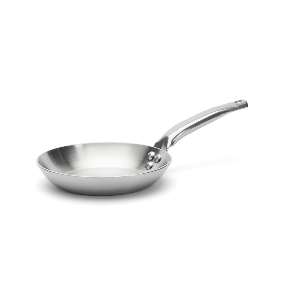 Poêle en inox De Buyer vue de face